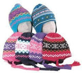 Girls Fleece Lined Peruvian Hat