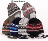 Men's Knit Helmet with Fleece Lining