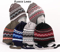 Men's Knit Helmet with Fleece Lining