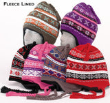 Ladies Fleece Lined Peruvian Hat